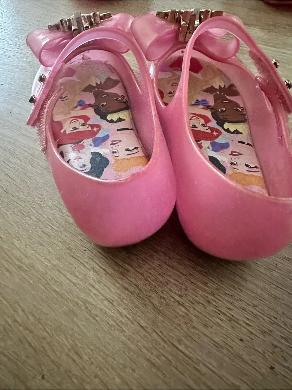 Mini Melissa Pink Bow Jelly Flats for Kids